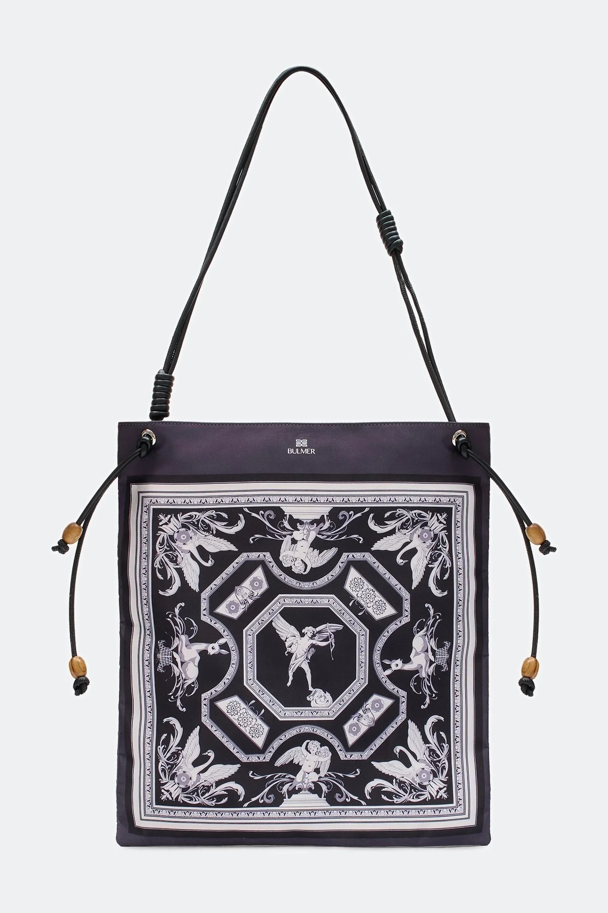 Шоппер из нейлона с монохромным принтом, One