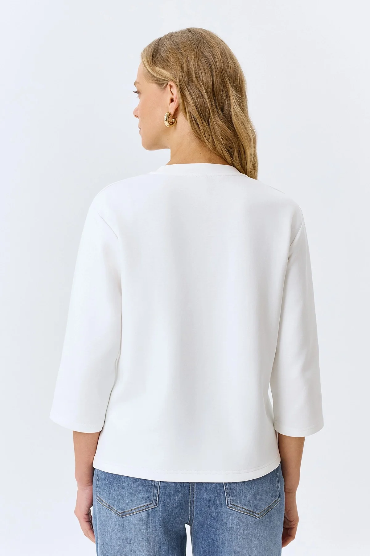 Oversize джемпер с рукавами 3/4, 34