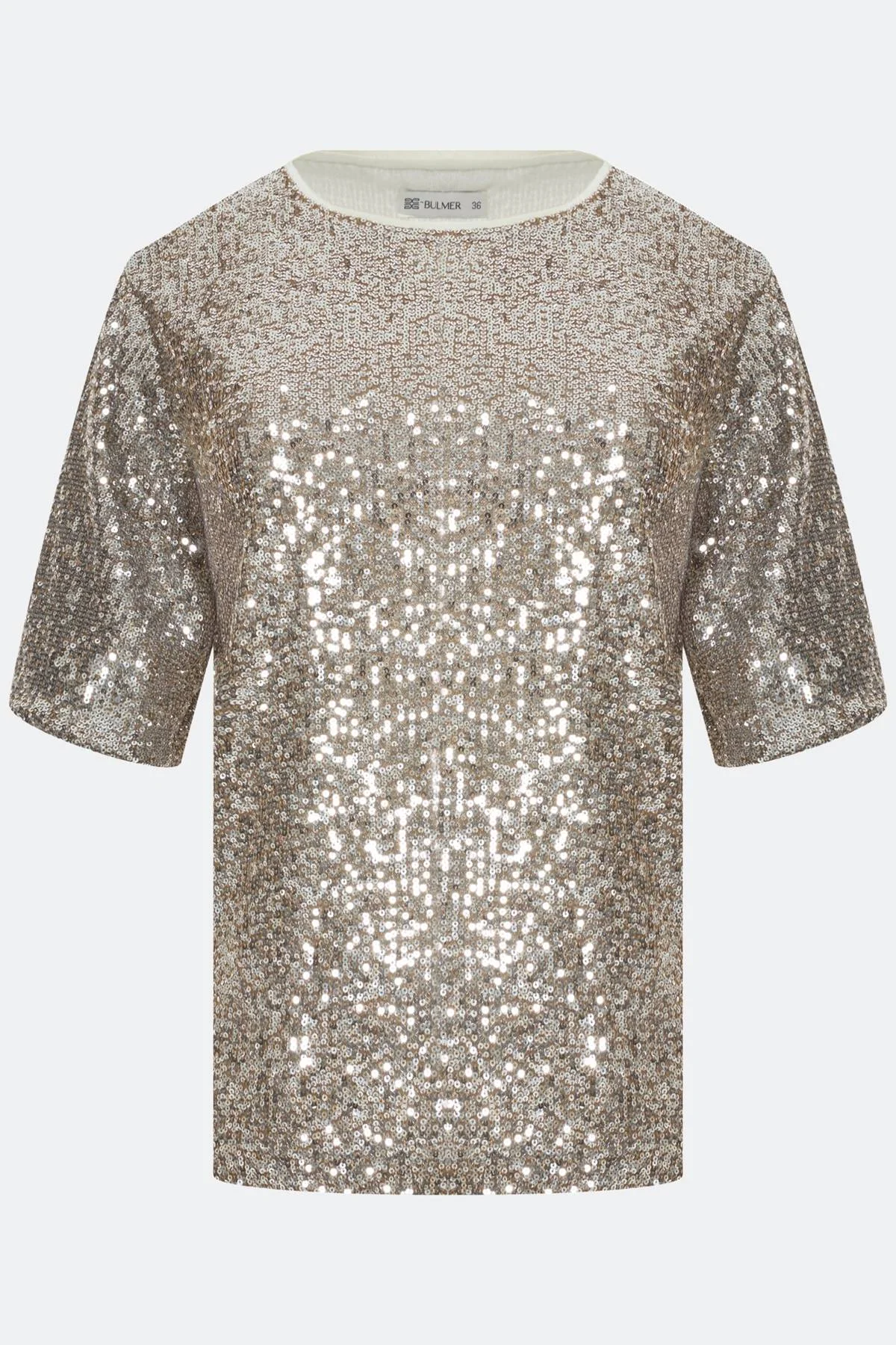 Лимитированная серия свободный джемпер с искрящимися пайетками и ремень, 44