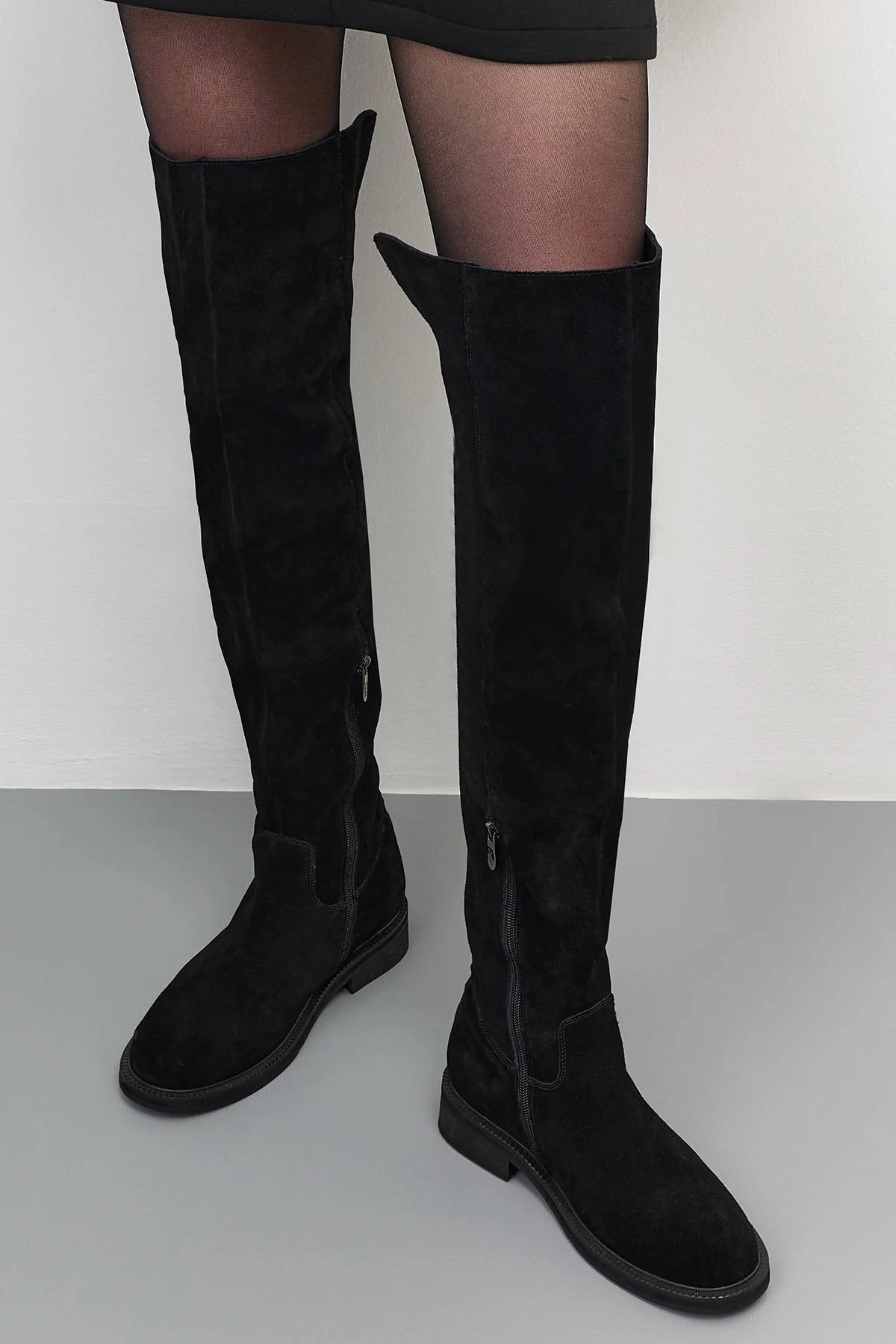 Ботфорты из замши, 40