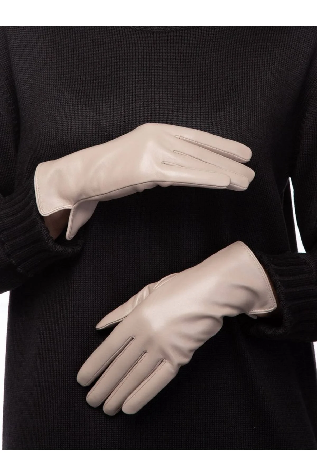 Перчатки темно-бежевые, 7