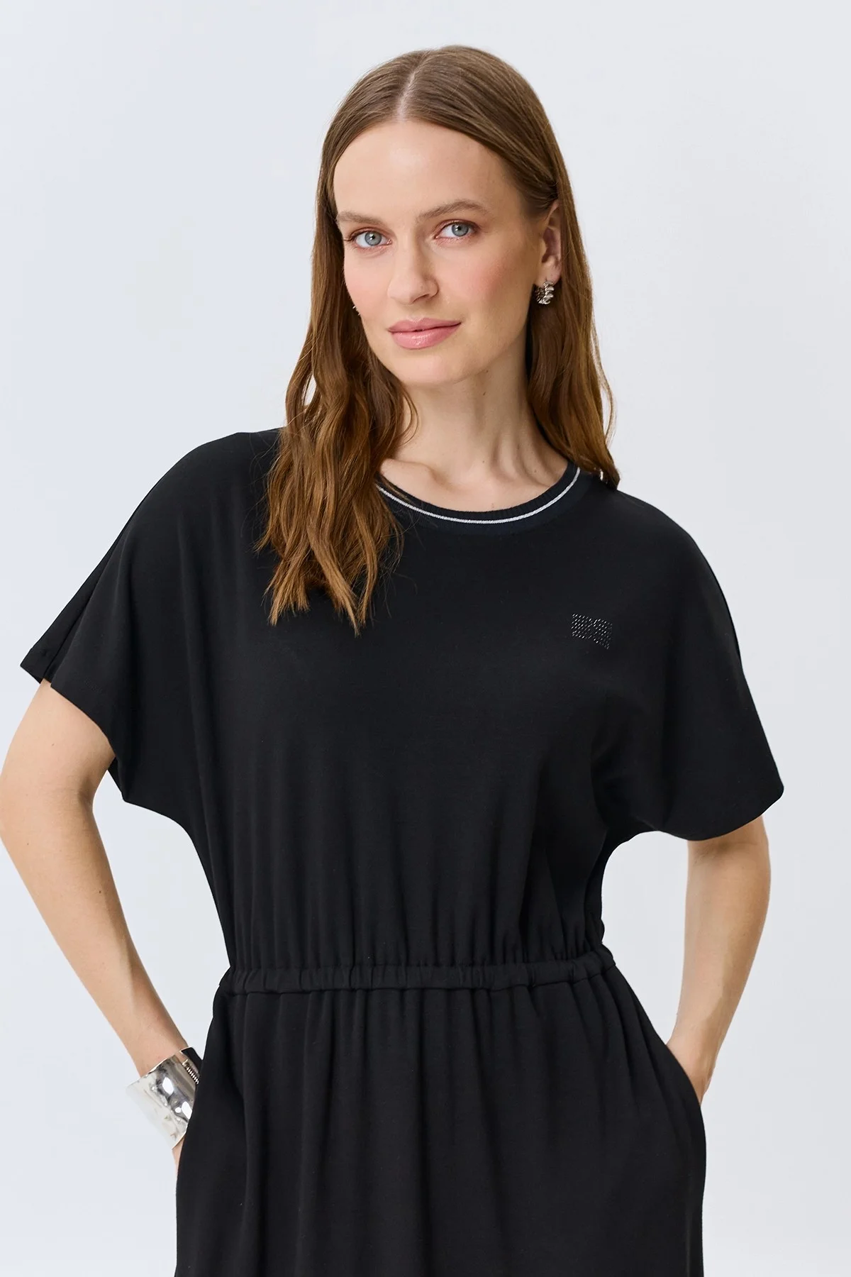 Трикотажное платье из смесовой вискозы, 42