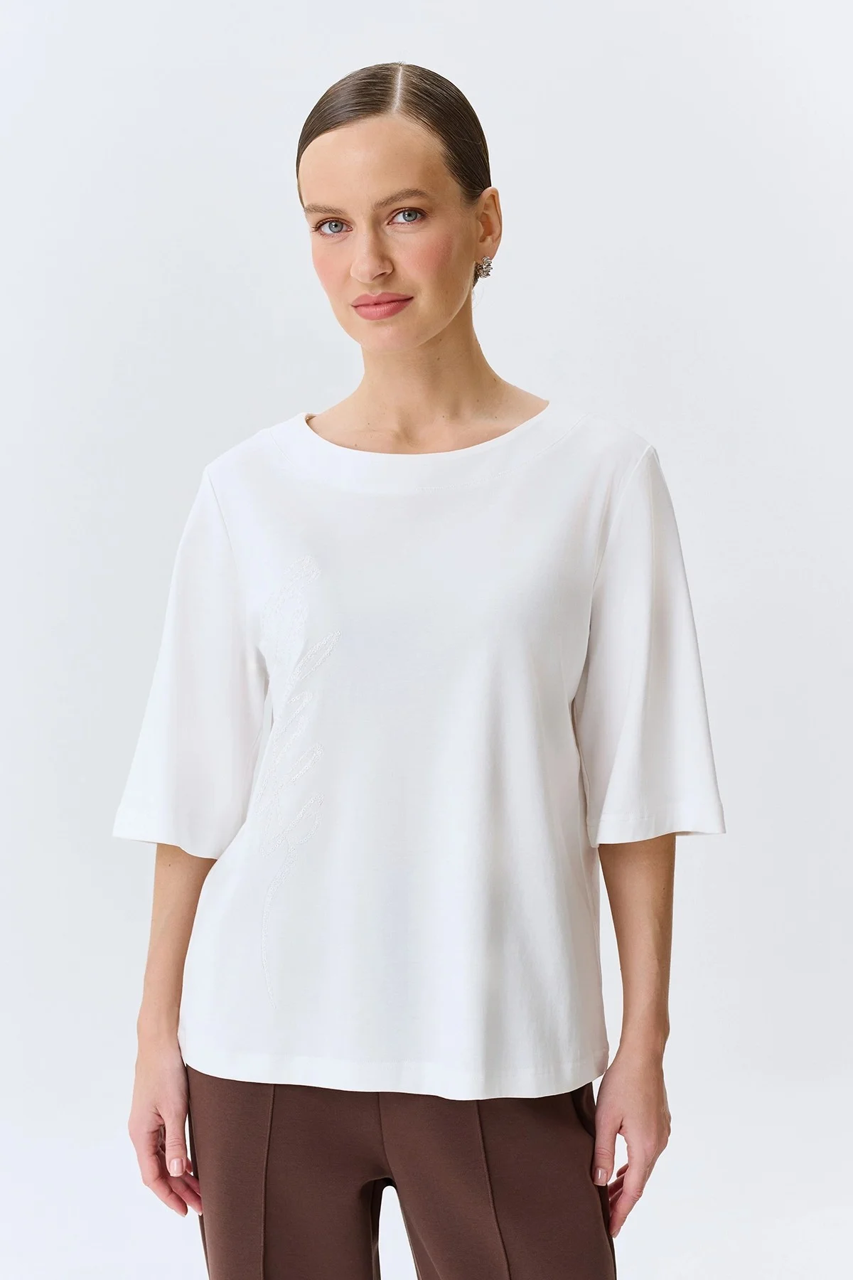 Свободная блузка из 100% хлопка, 46