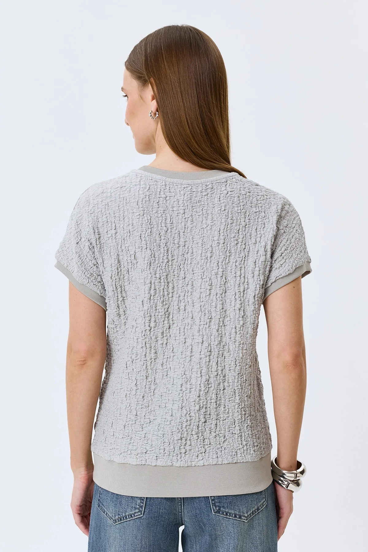 Топ из фактурного трикотажа, 36