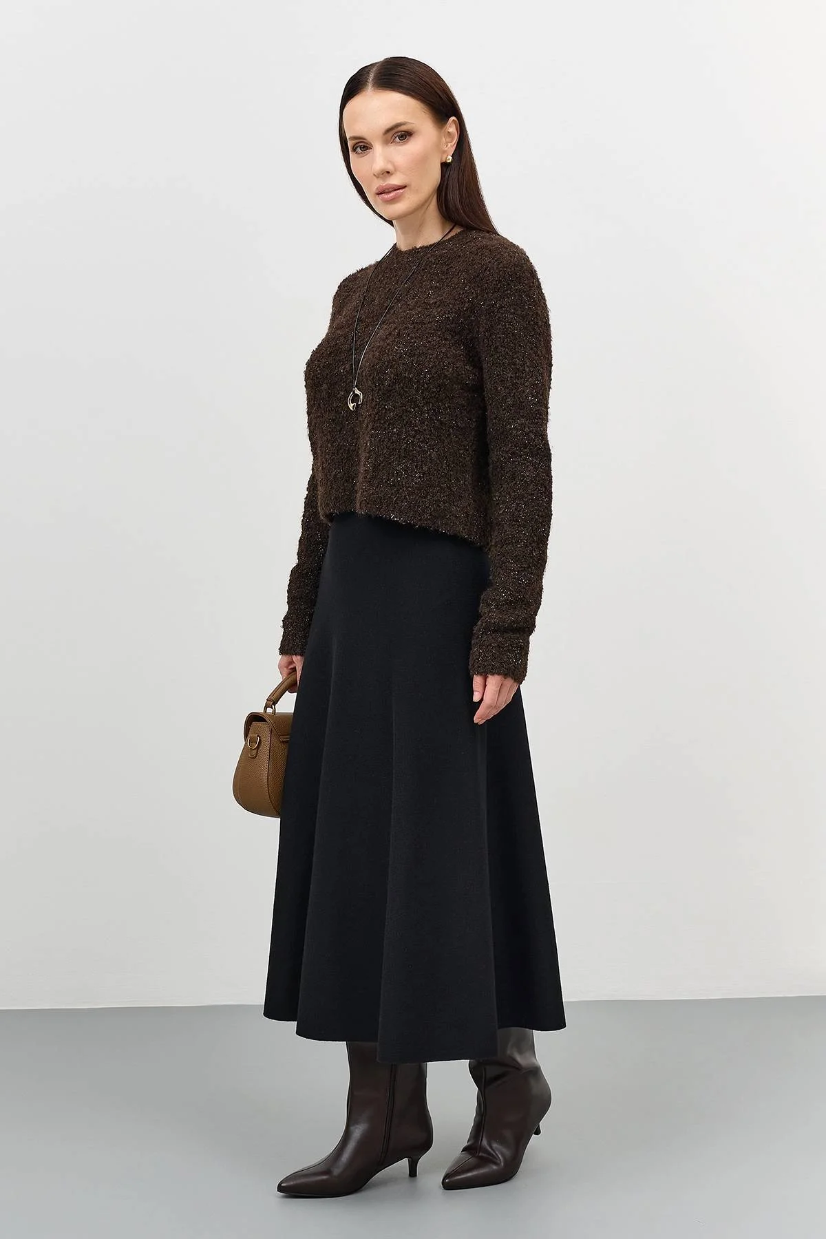 Юбка-миди А-силуэта, 42