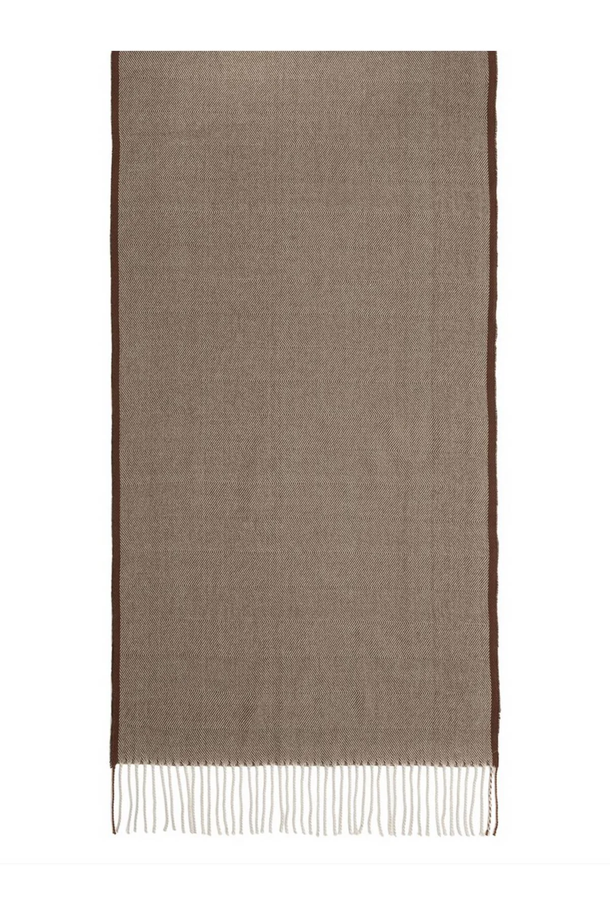 Лимитированная серия коричневое пальто с палантином, 52