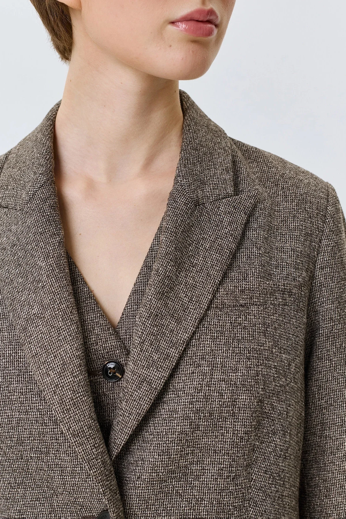 Классический жакет с узором Herringbone, 48