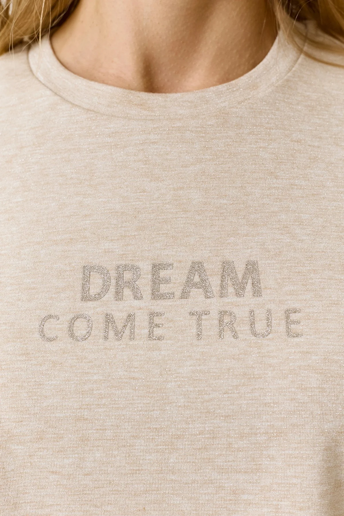 Меланжевая футболка из смесовой вискозы, 40