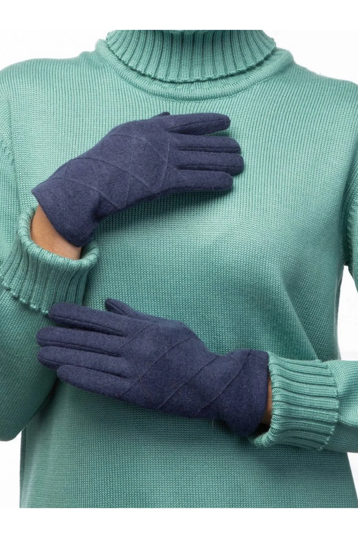 Перчатки темно-синие, M