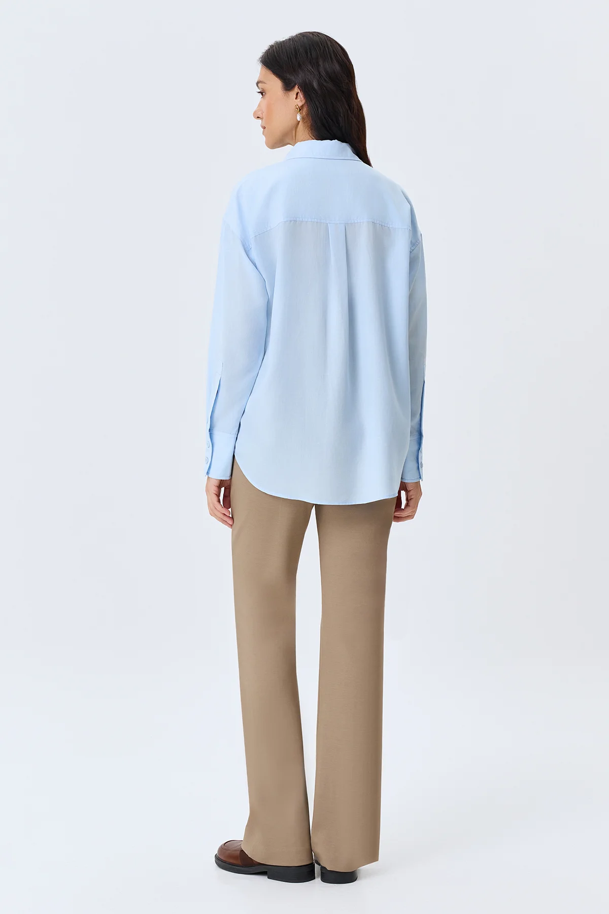 Брюки из джерси с простроченными стрелками, 46