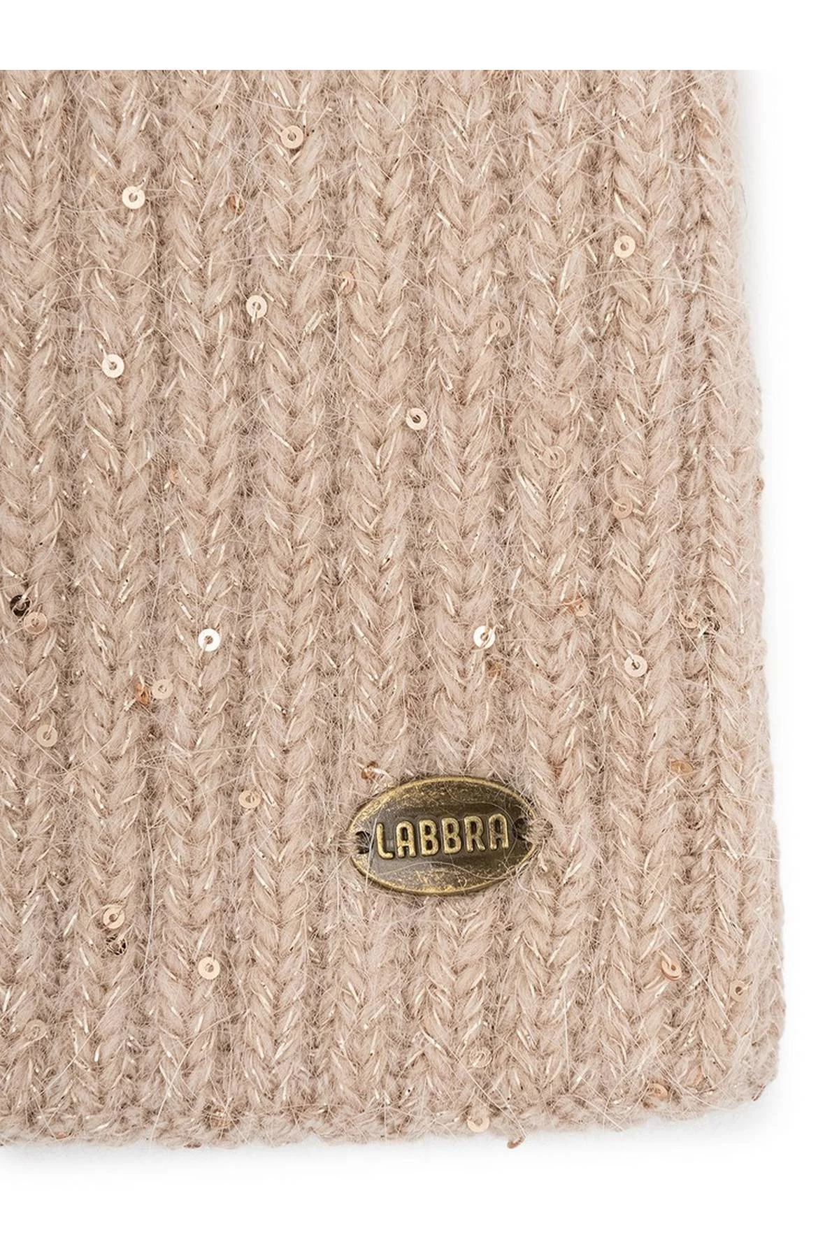 Шапка темно-бежевая, One