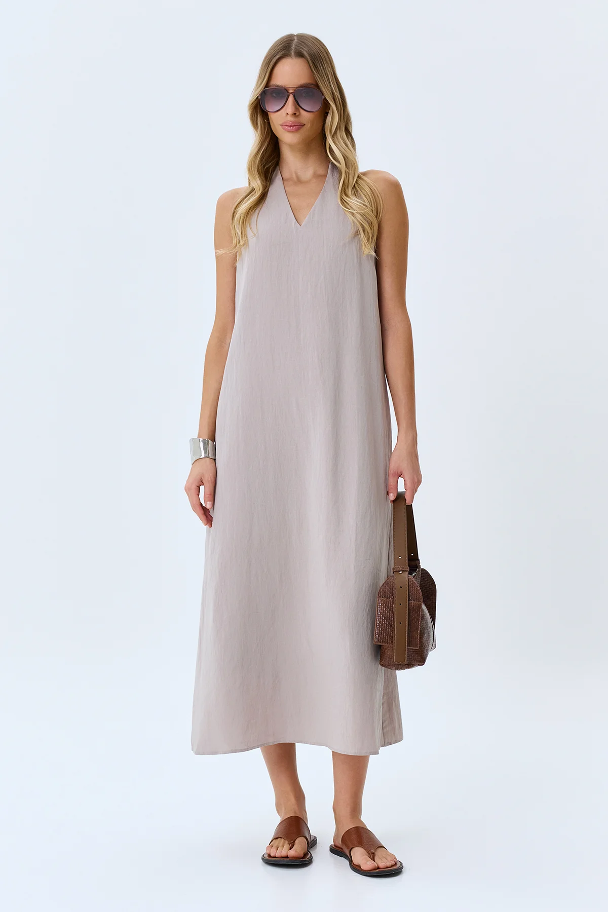 Элегантное платье из лиоцелла, 50