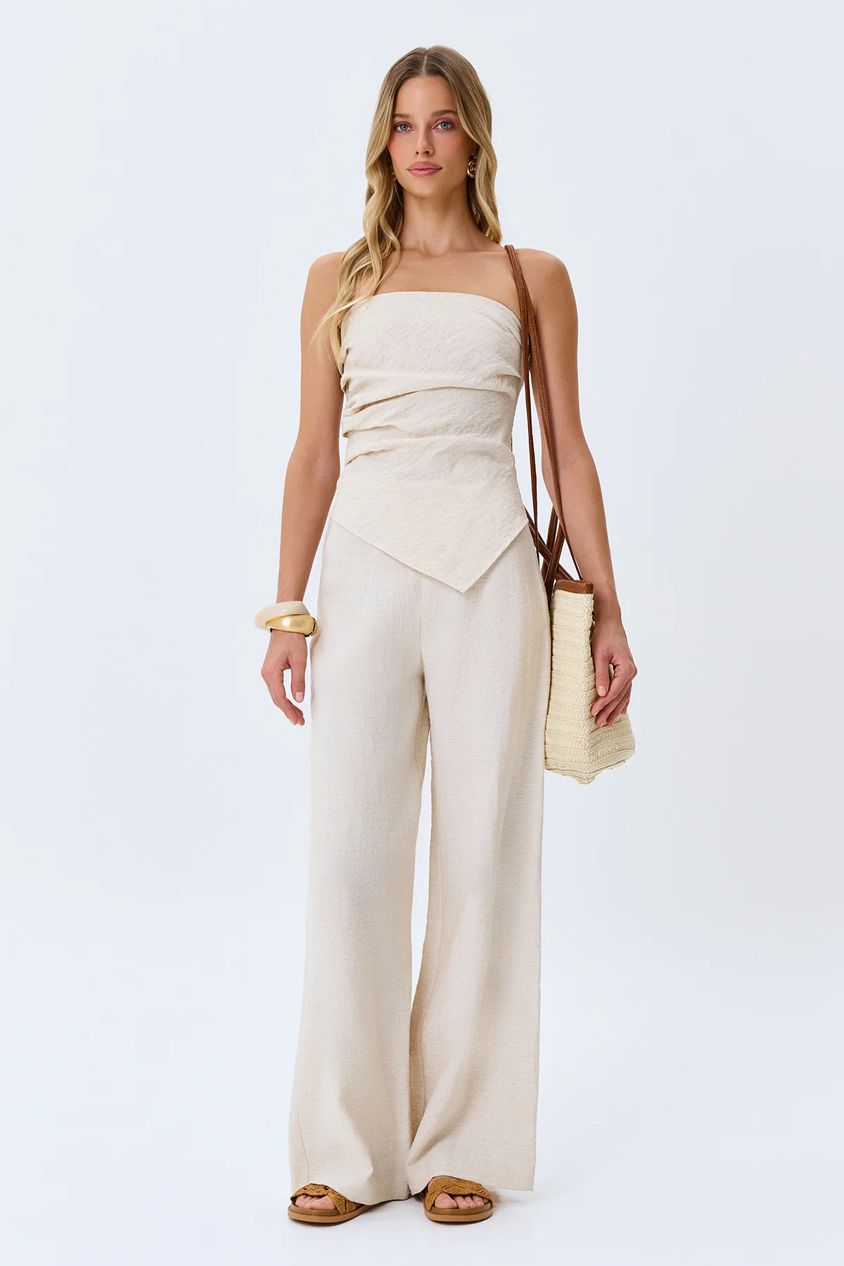 Брюки алладины шаровары на резинке, 48