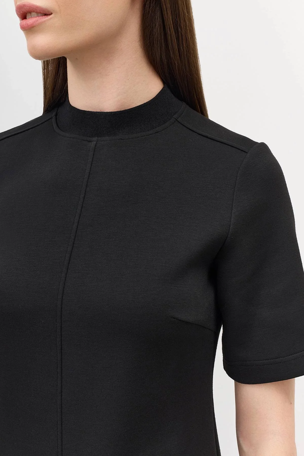 Лимитированная серия трикотажное платье с короткими рукавами и ремень, 44