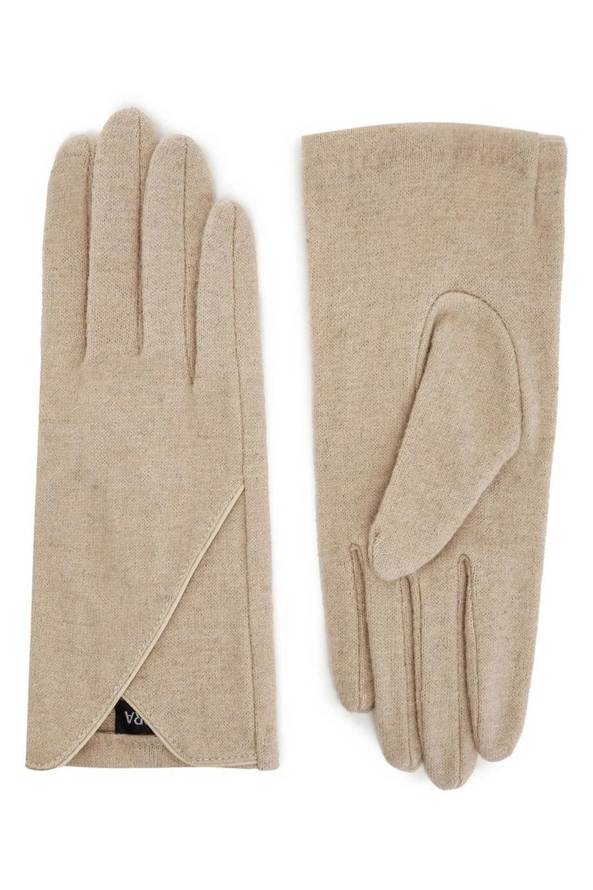 Перчатки бежевые, S