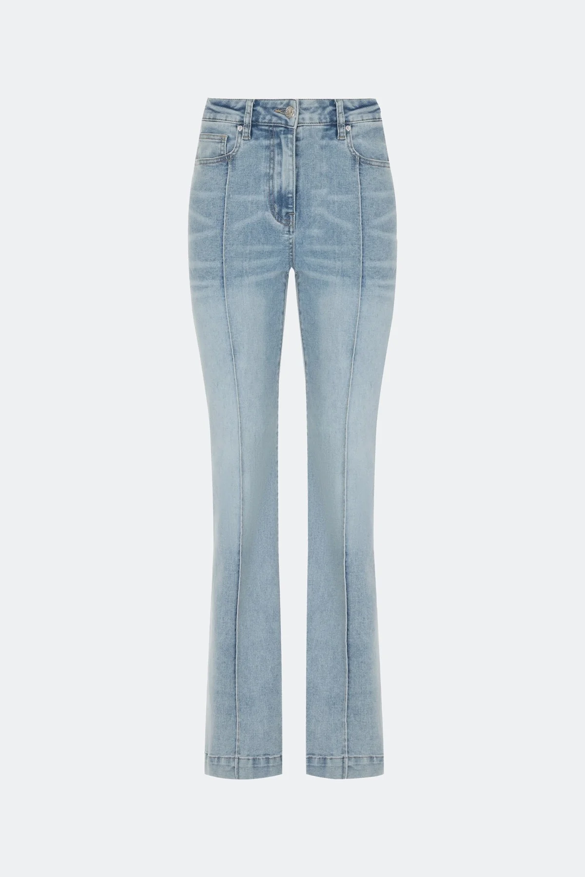 Джинсы bootcut с акцентными стрелками, 42