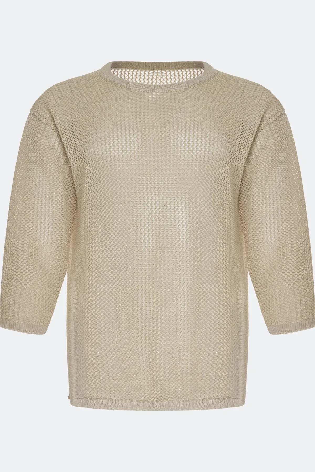 Ажурный вязаный джемпер, 46