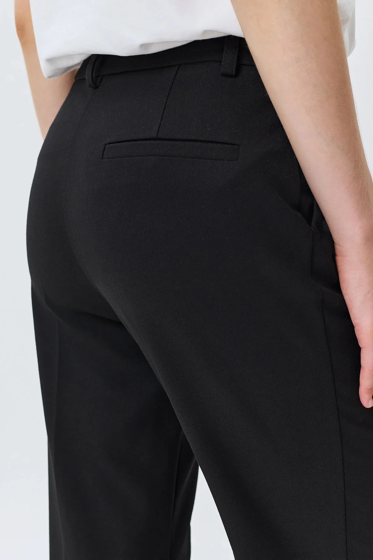 Брюки Boot cut со стрелками, черный, 52