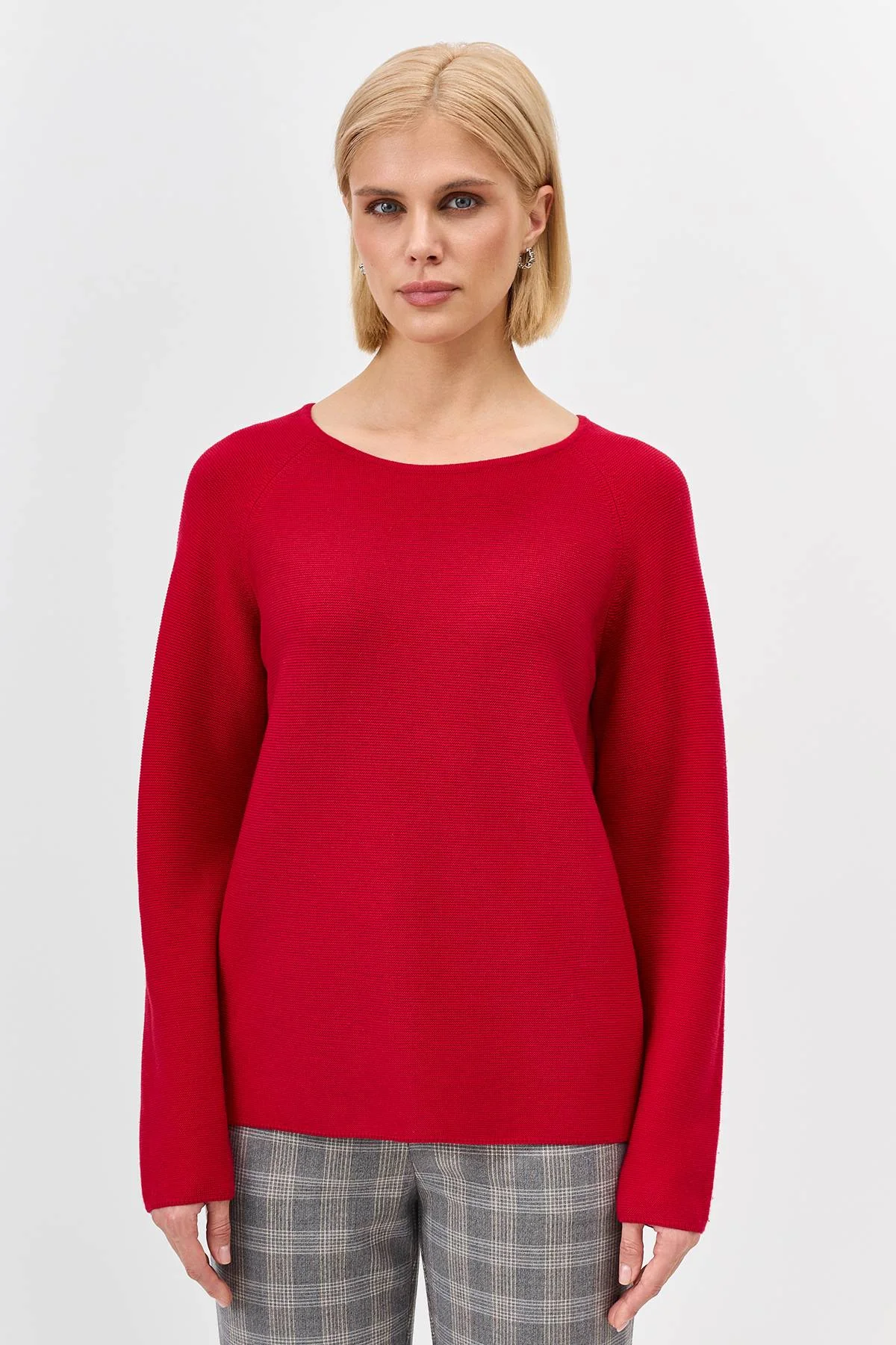 Лимитированная серия яркий джемпер с вырезом лодочка с палантином, 44