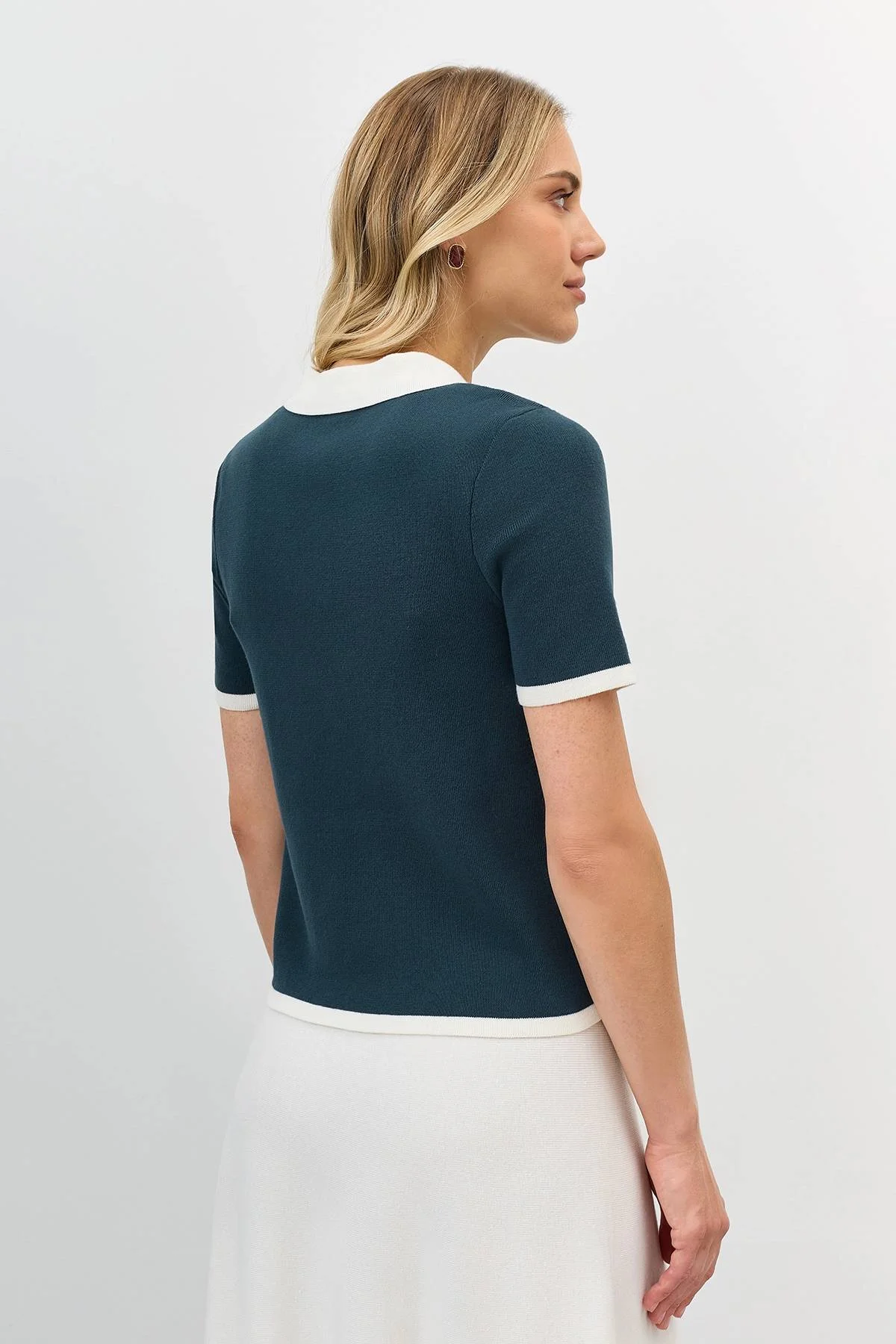 Лимитированая серия поло с контрастными деталями и ремнем, 44