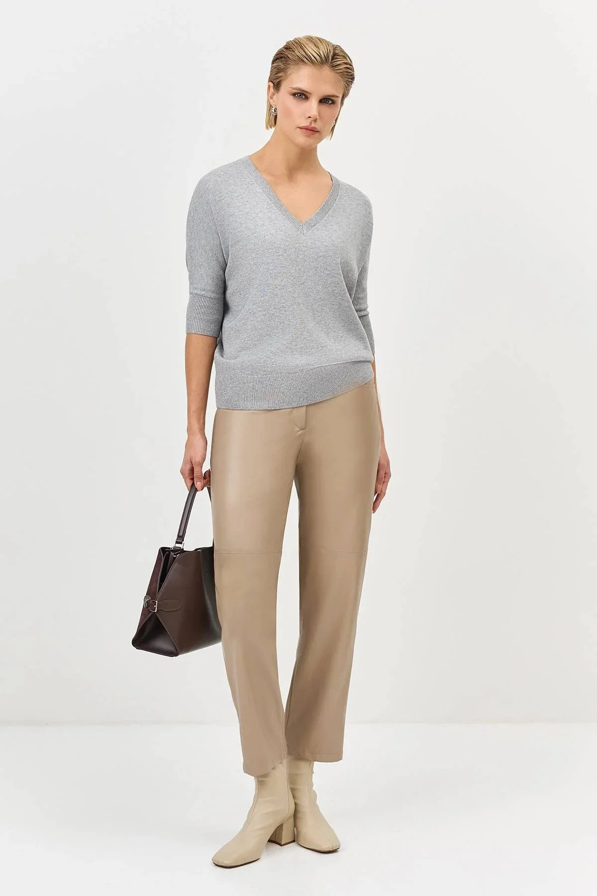 Нежный джемпер с шелком, 36