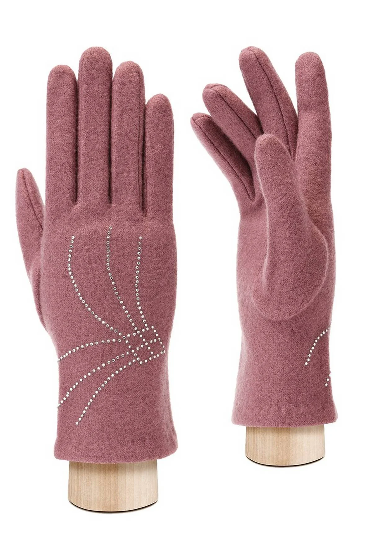 Перчатки пыльно-розовые, M