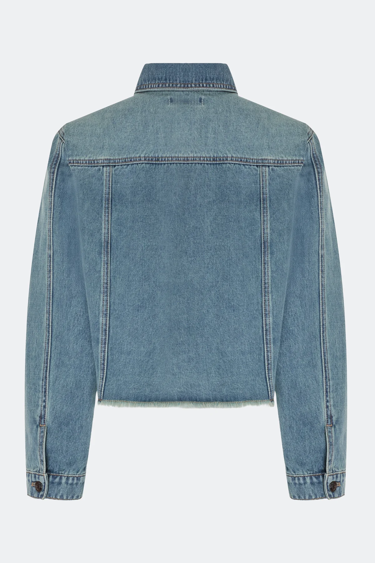 Укороченный джинсовый жакет Row hem, 38