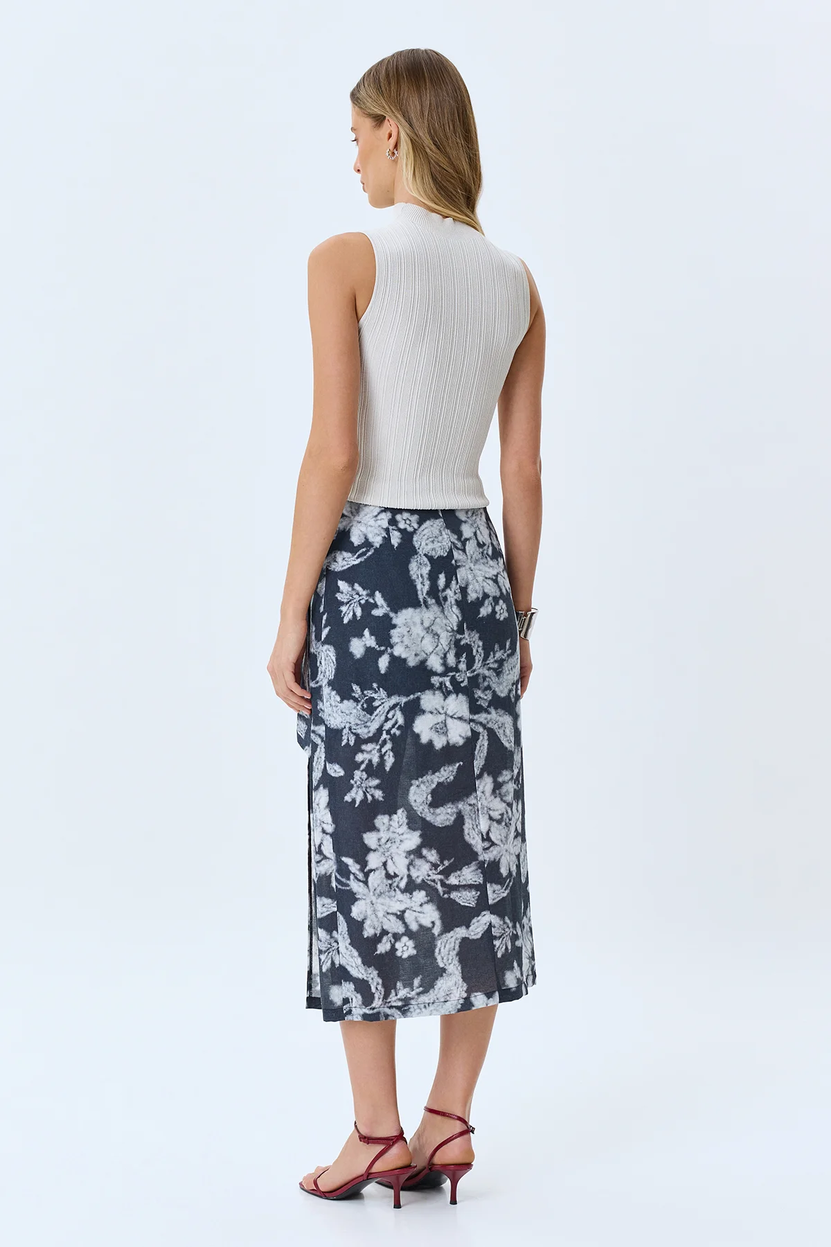 Юбка-миди с имитацией запаха, 48