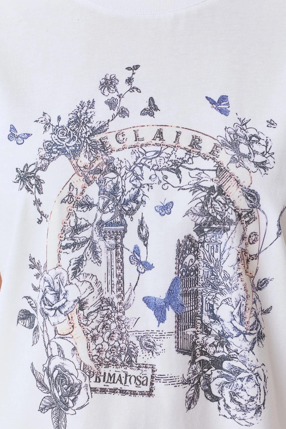 Футболка с акцентным принтом, 42