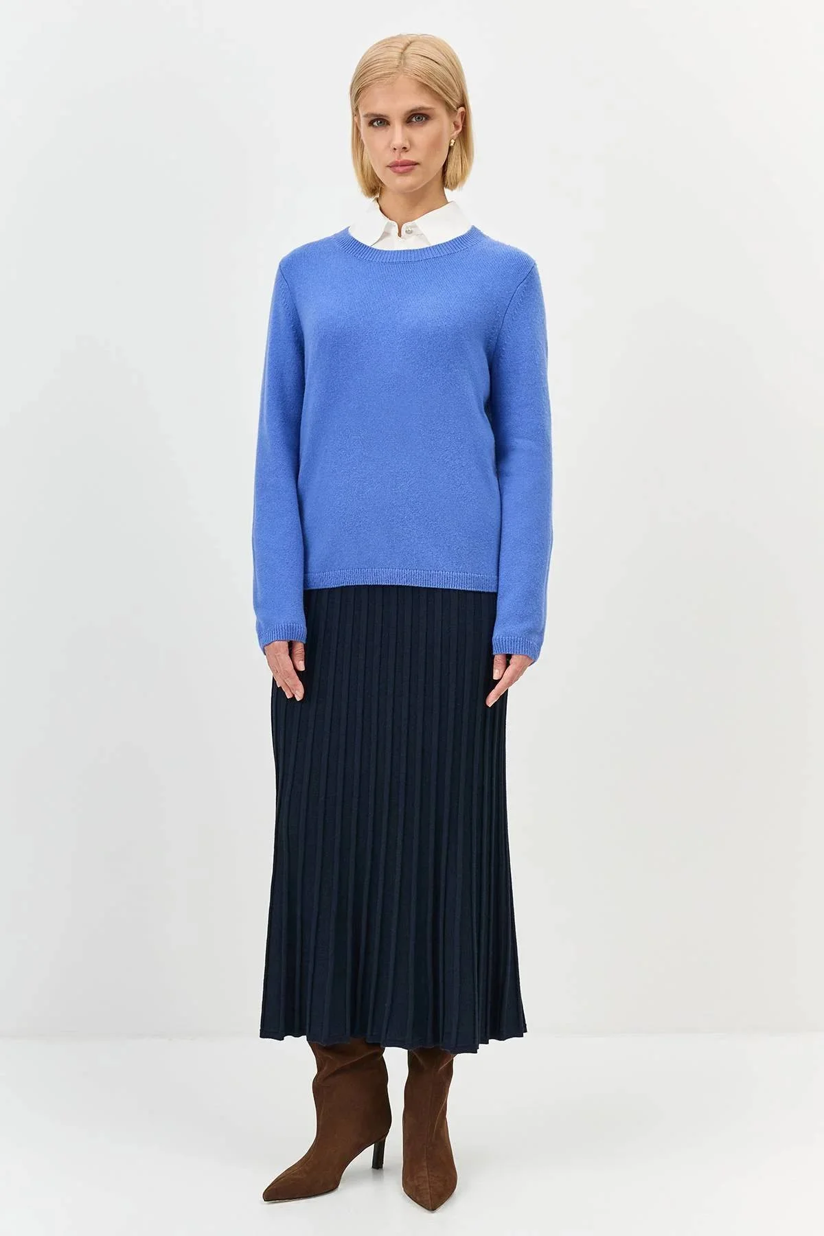 Яркий джемпер с шерстью, 40