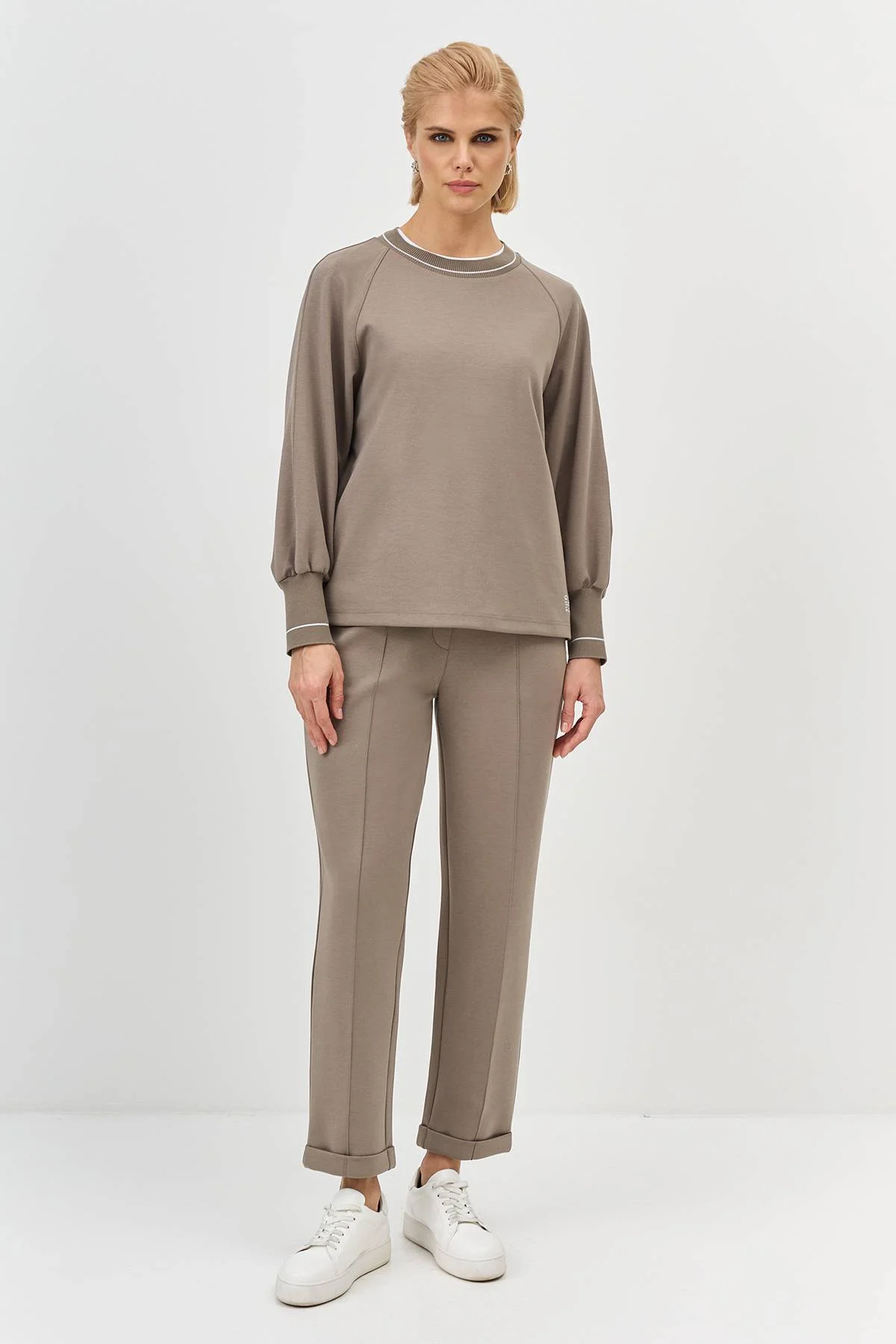 Лимитированная серия джемпер из хлопкового джерси с палантином, 46