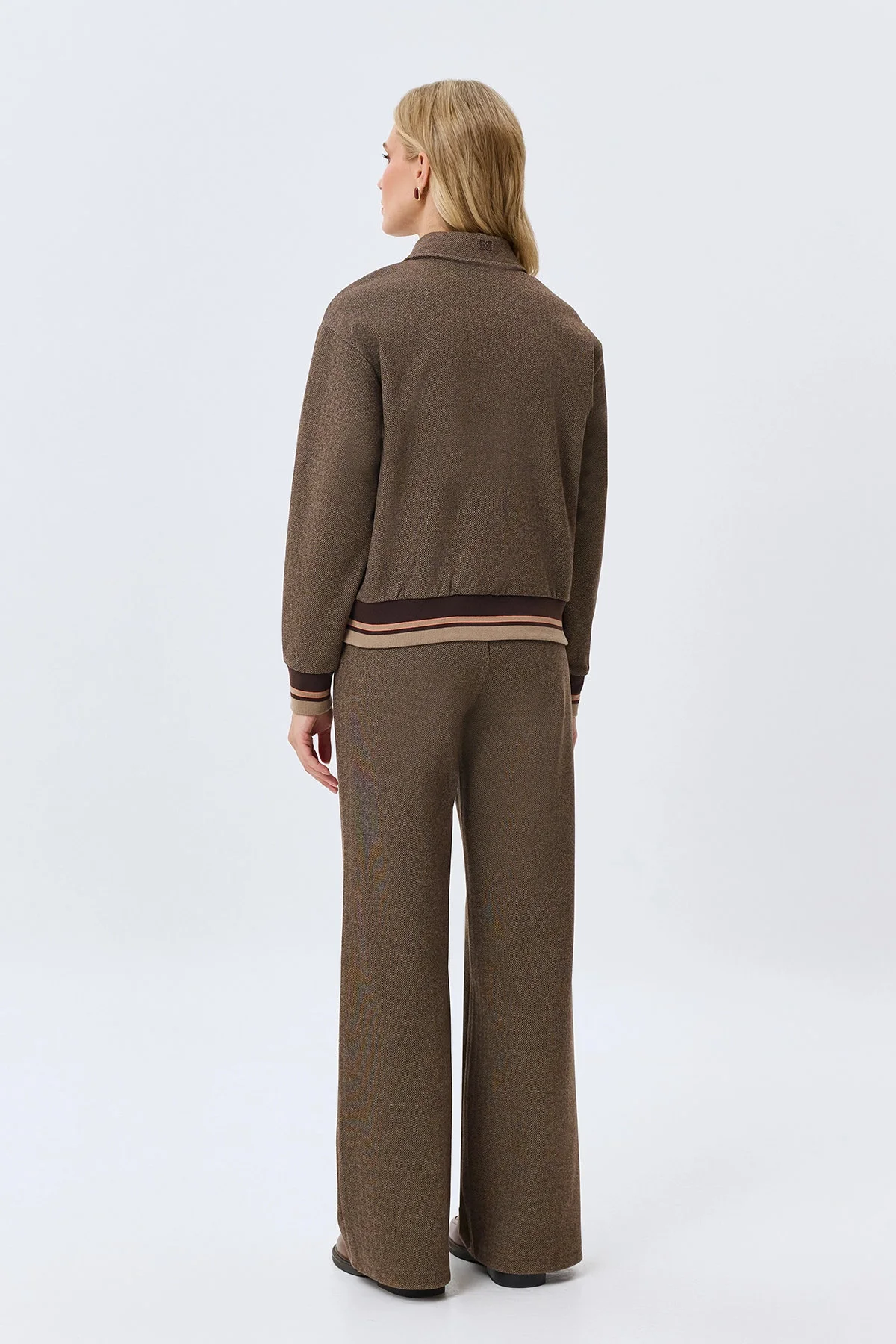 Трикотажные брюки с узором Herringbone, 38