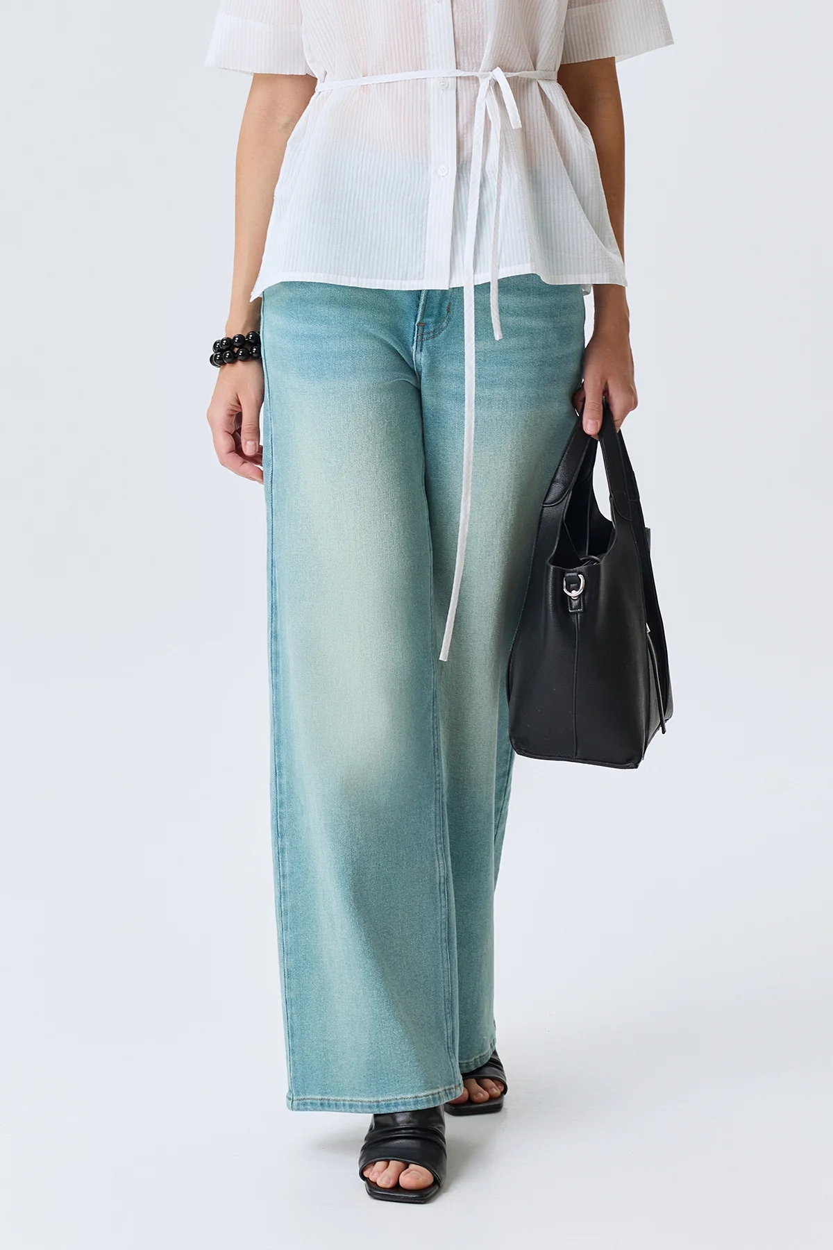 Бирюзовые джинсы Straight fit, 44