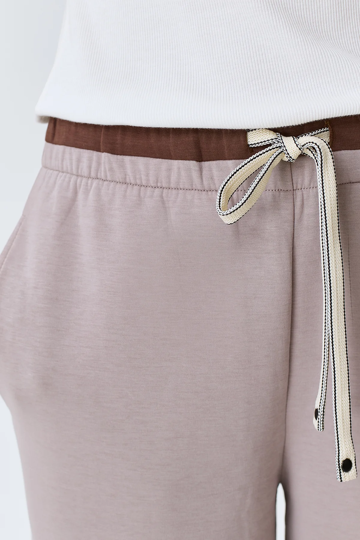 Прямые трикотажные брюки, 42