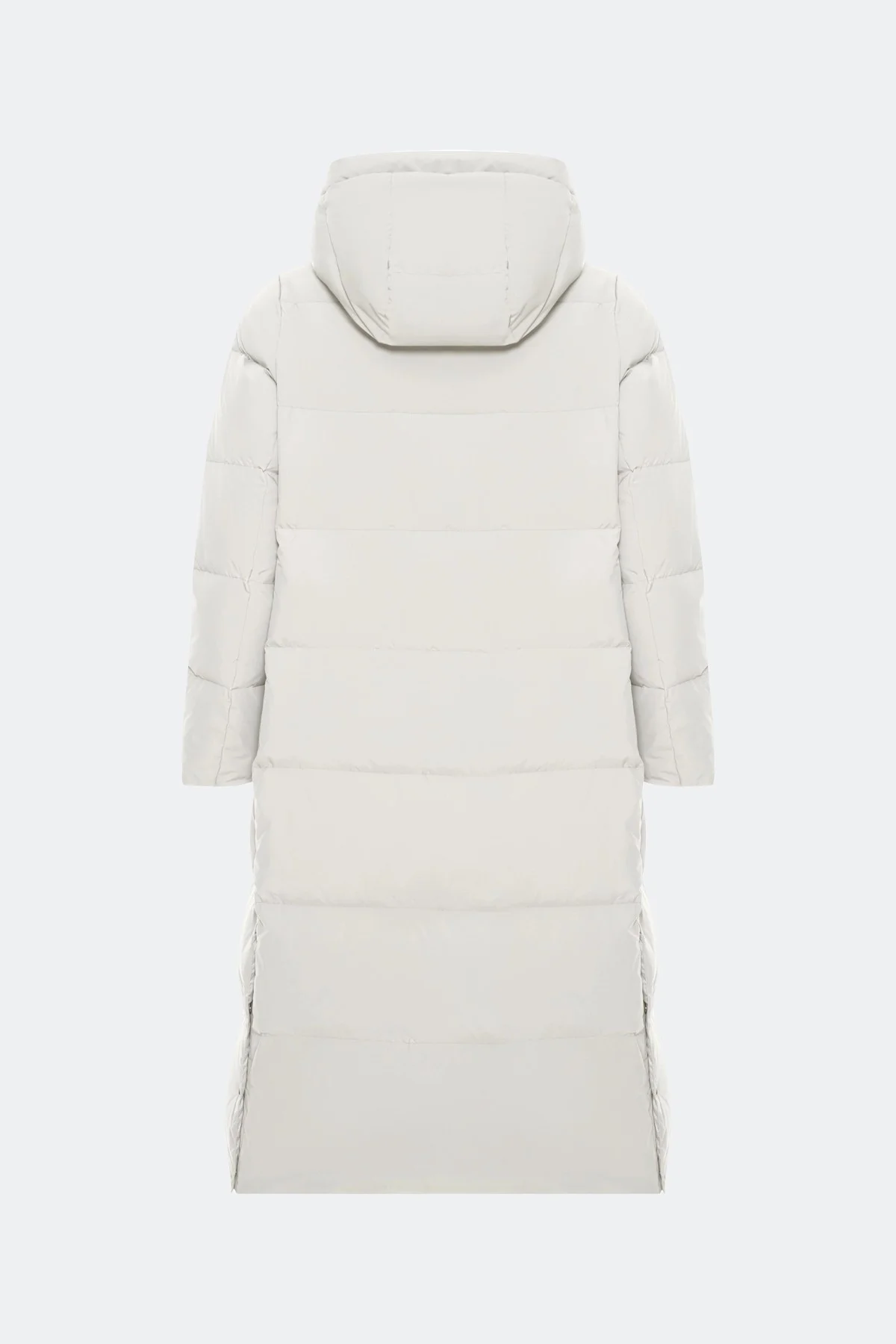 Длинный пуховик на натуральном утеплителе, 52