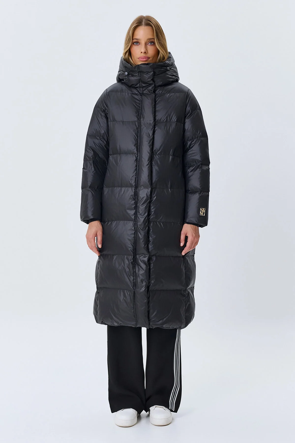 Пальто-пуховик на натуральном утеплителе, 46