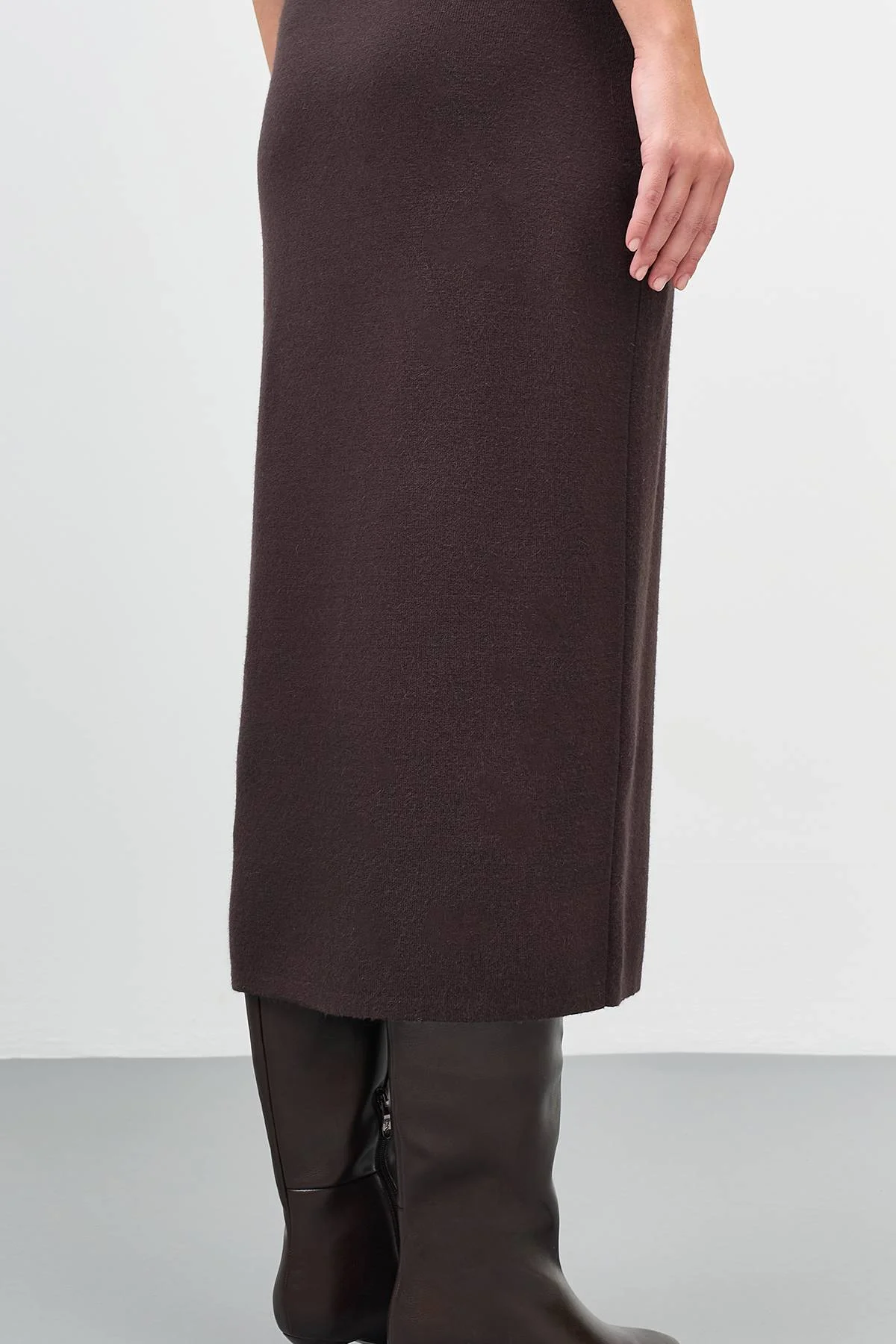 Вязаная юбка-карандаш, 50