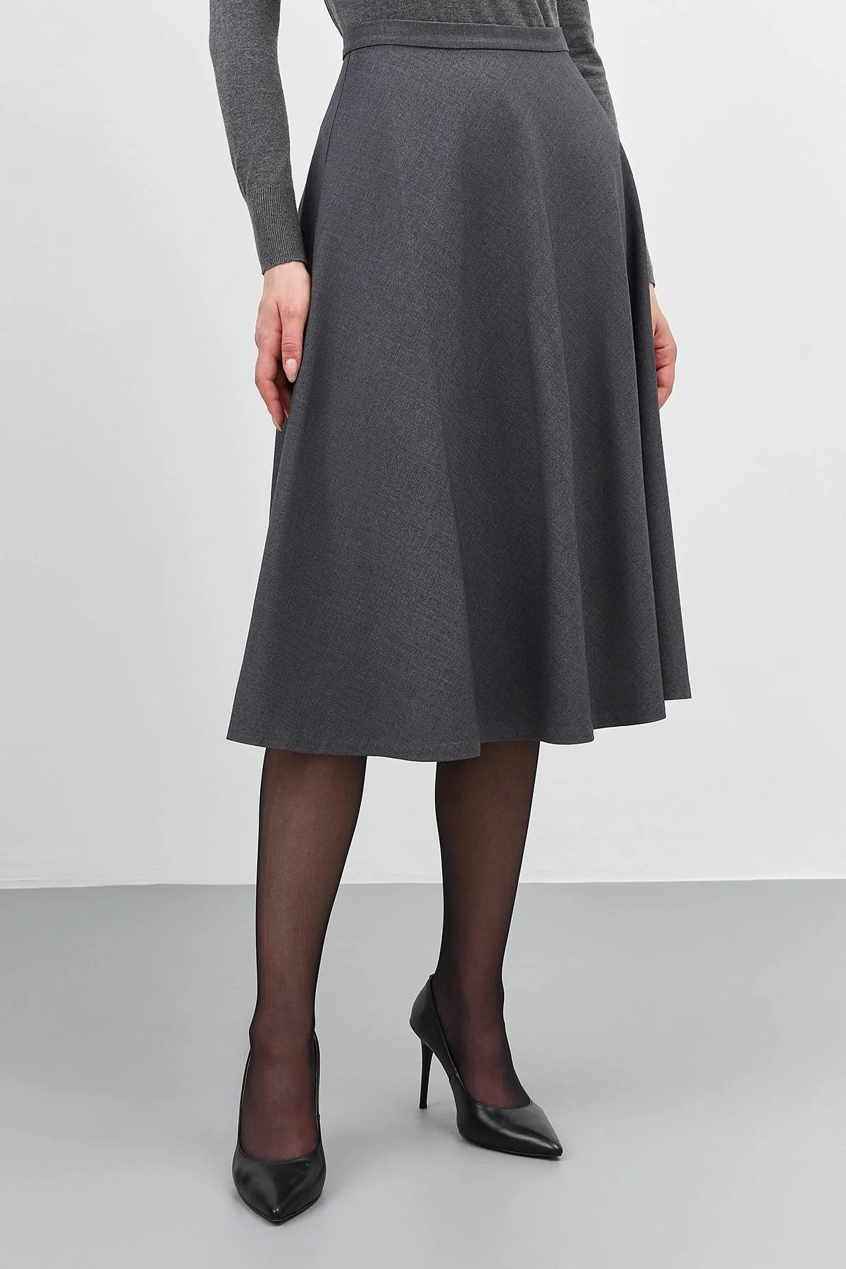 Юбка миди А-силуэта, 42