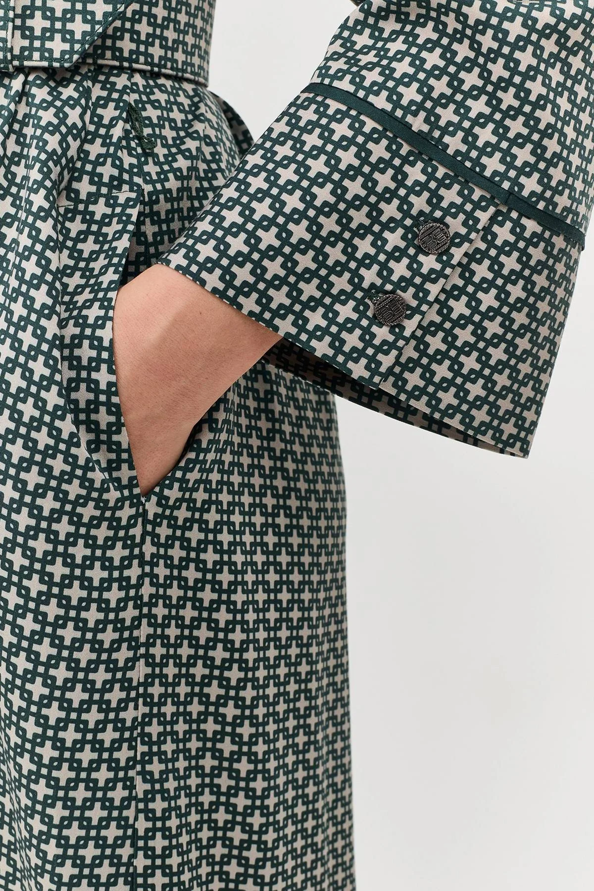 Лимитрированная серия платье рубашка с  принтом и ремень, 44