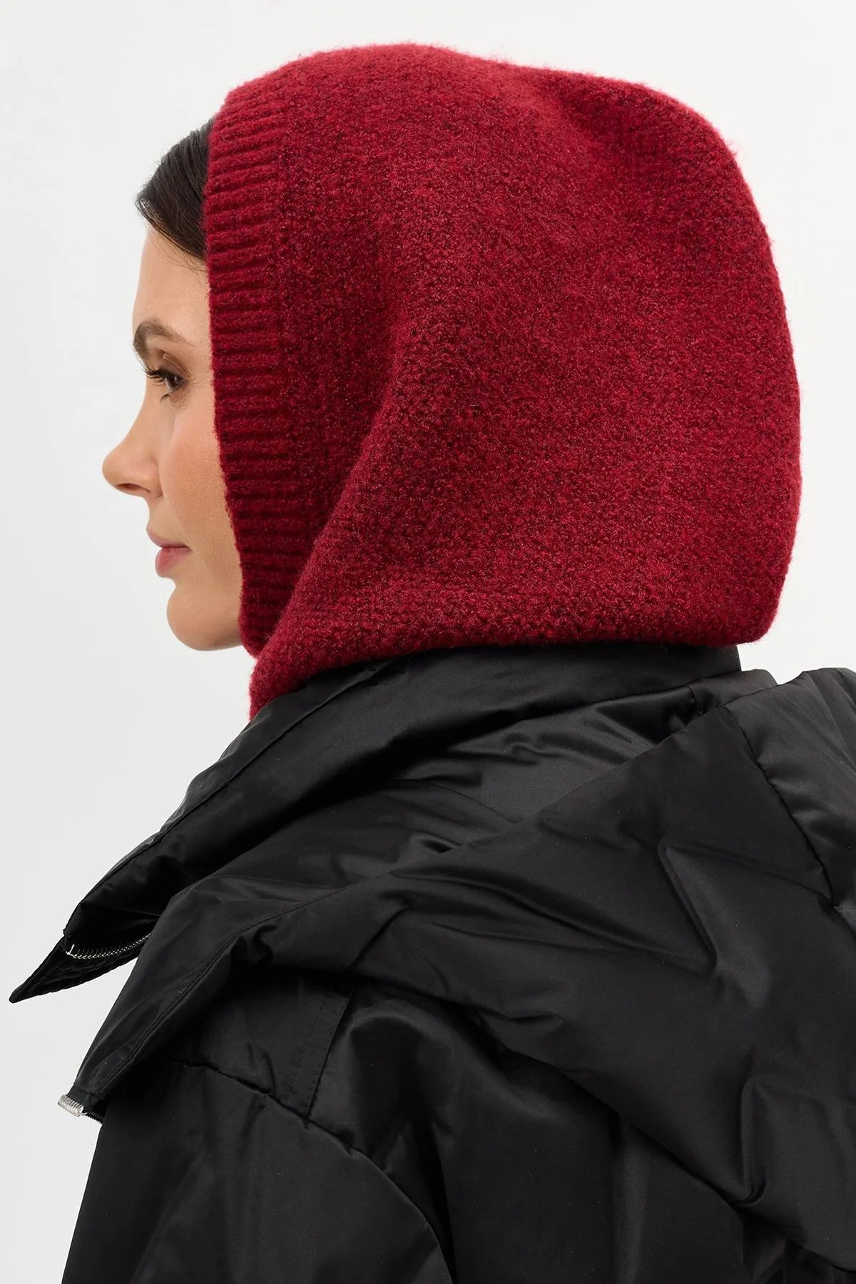 Мягкий капор с шерстью, One