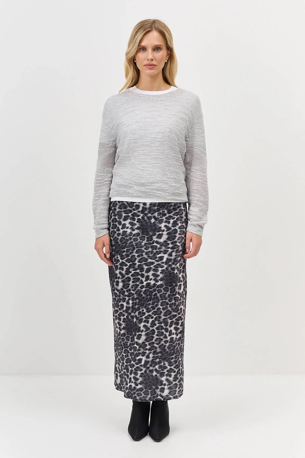 Лимитрированная серия юбка с принтом и ремень, 34