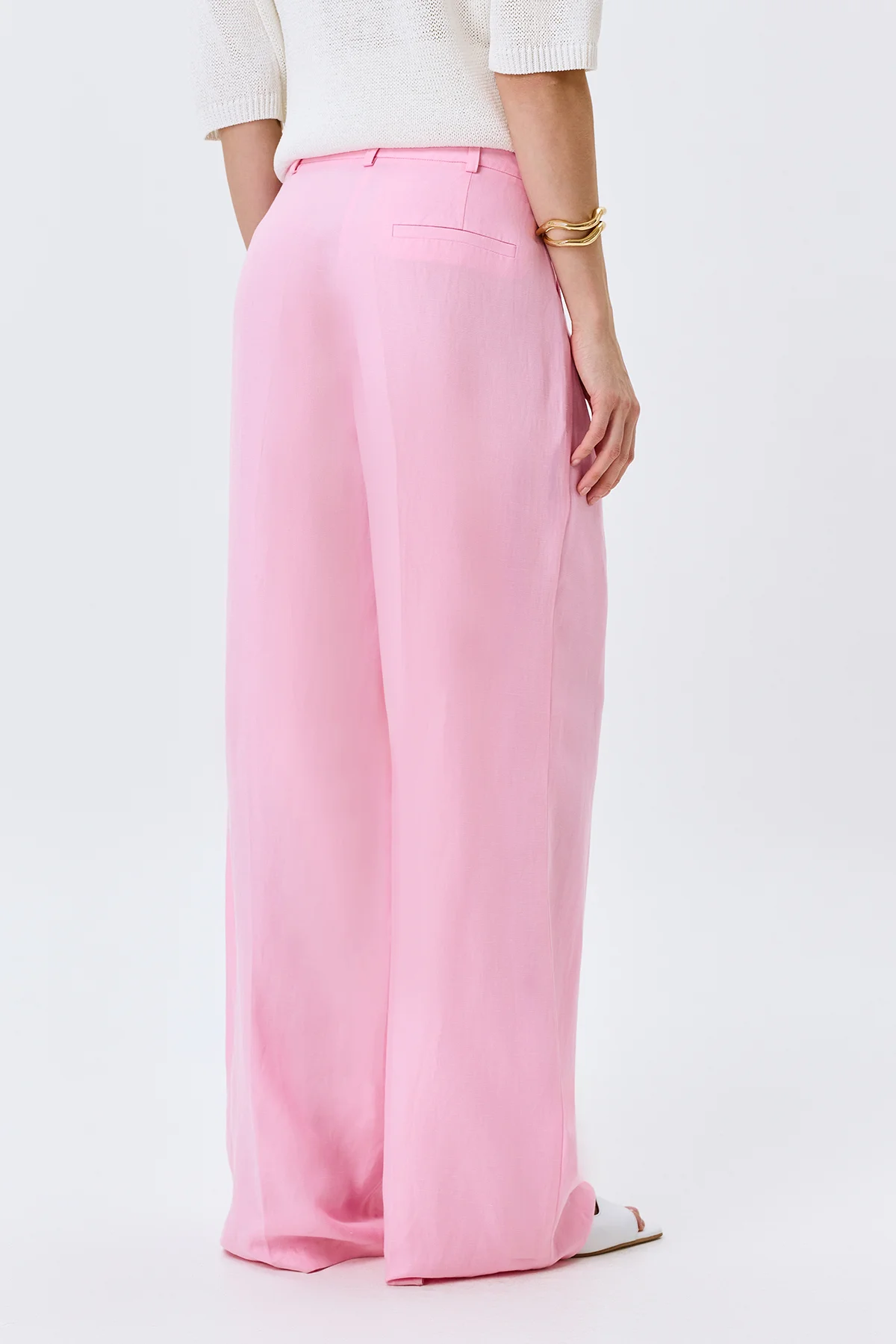 Яркие брюки из тенселя, 42