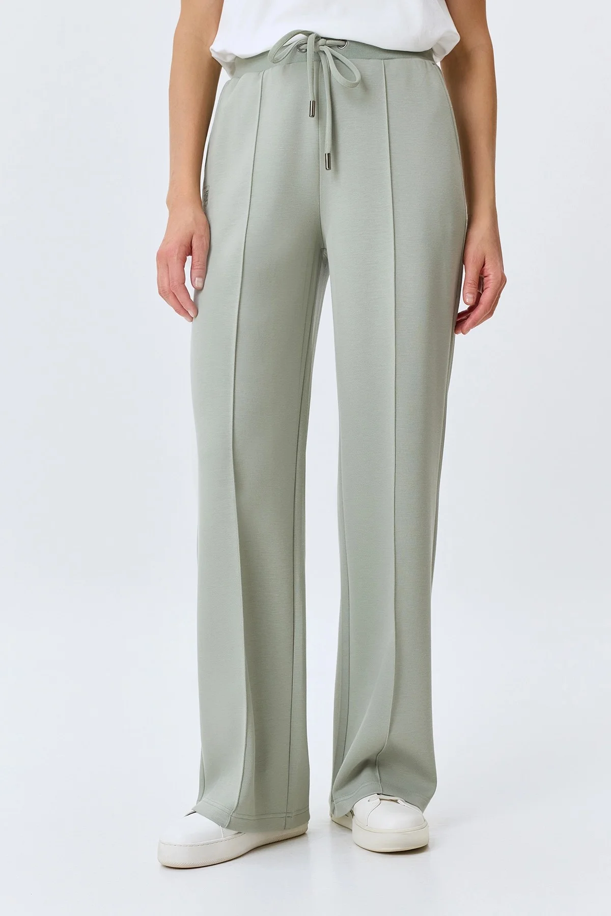 Прямые брюки с застроченными стрелками, 34