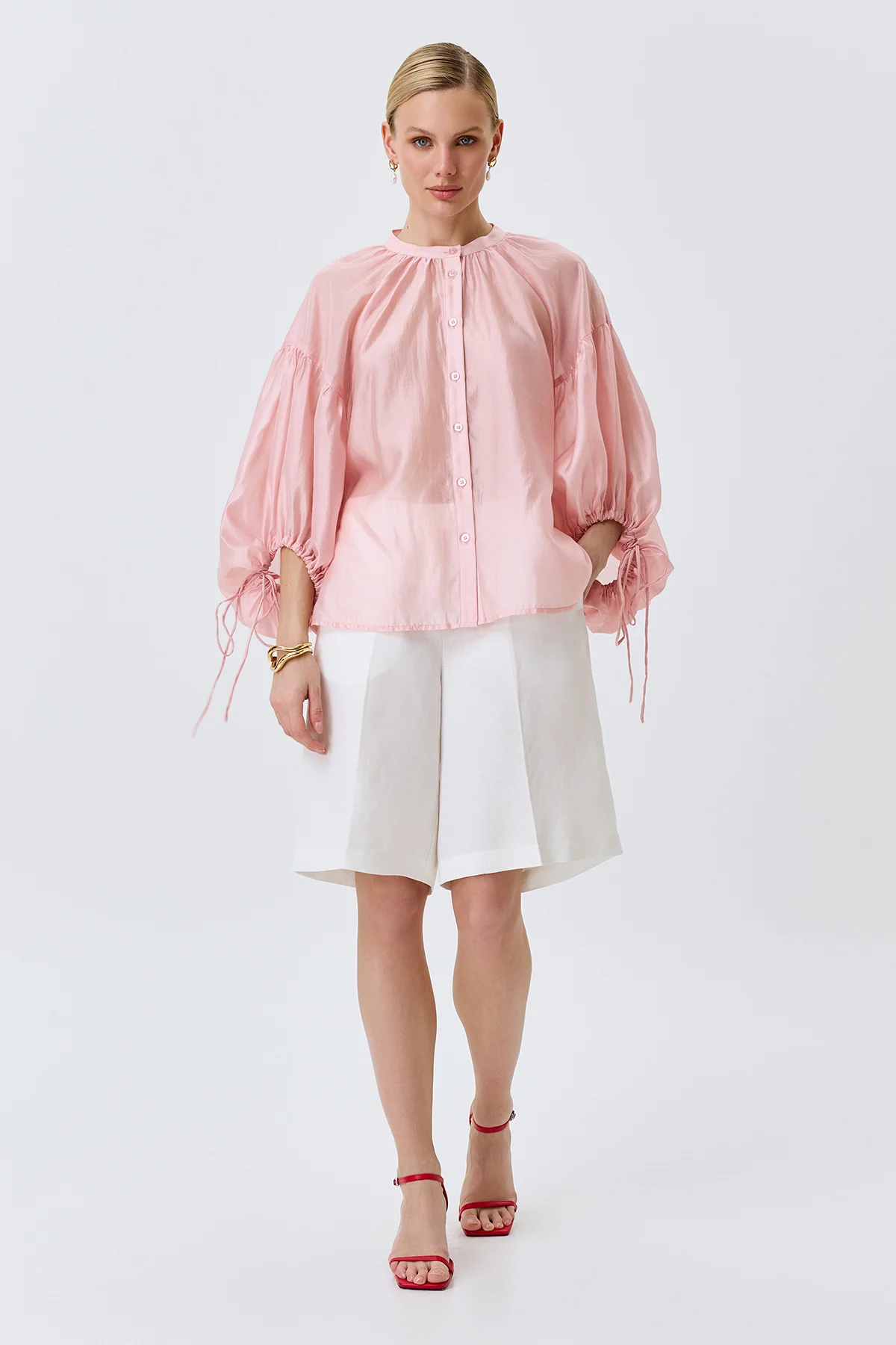 Романтичная блузка в стиле "Бохо-шик", 46