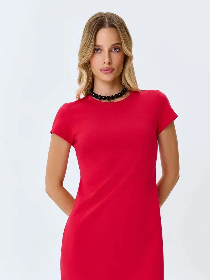 Платье длинное вечернее с разрезом, 48