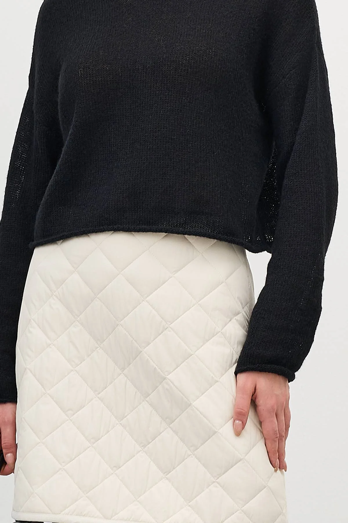 Укороченный тонкий джемпер, 44