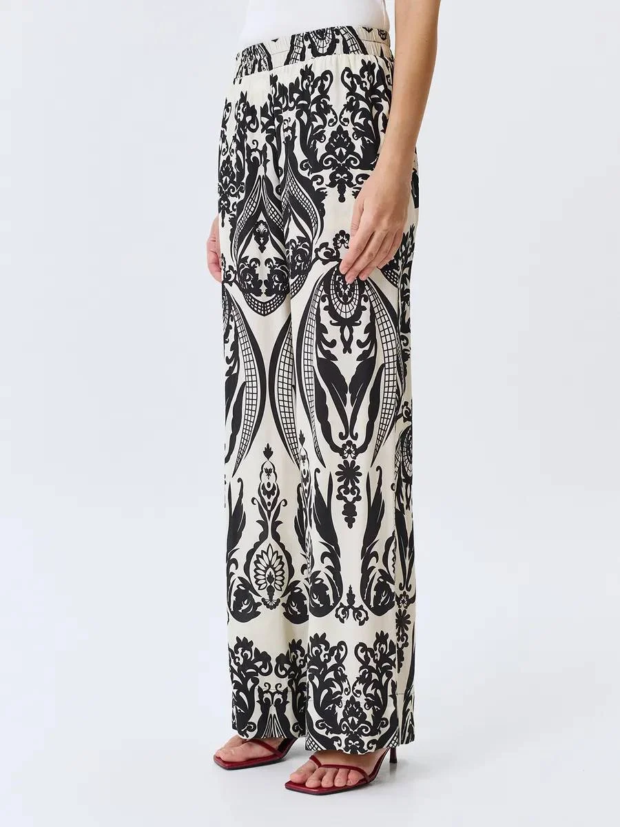 Брюки нарядные вечерние летние на резинке, 44