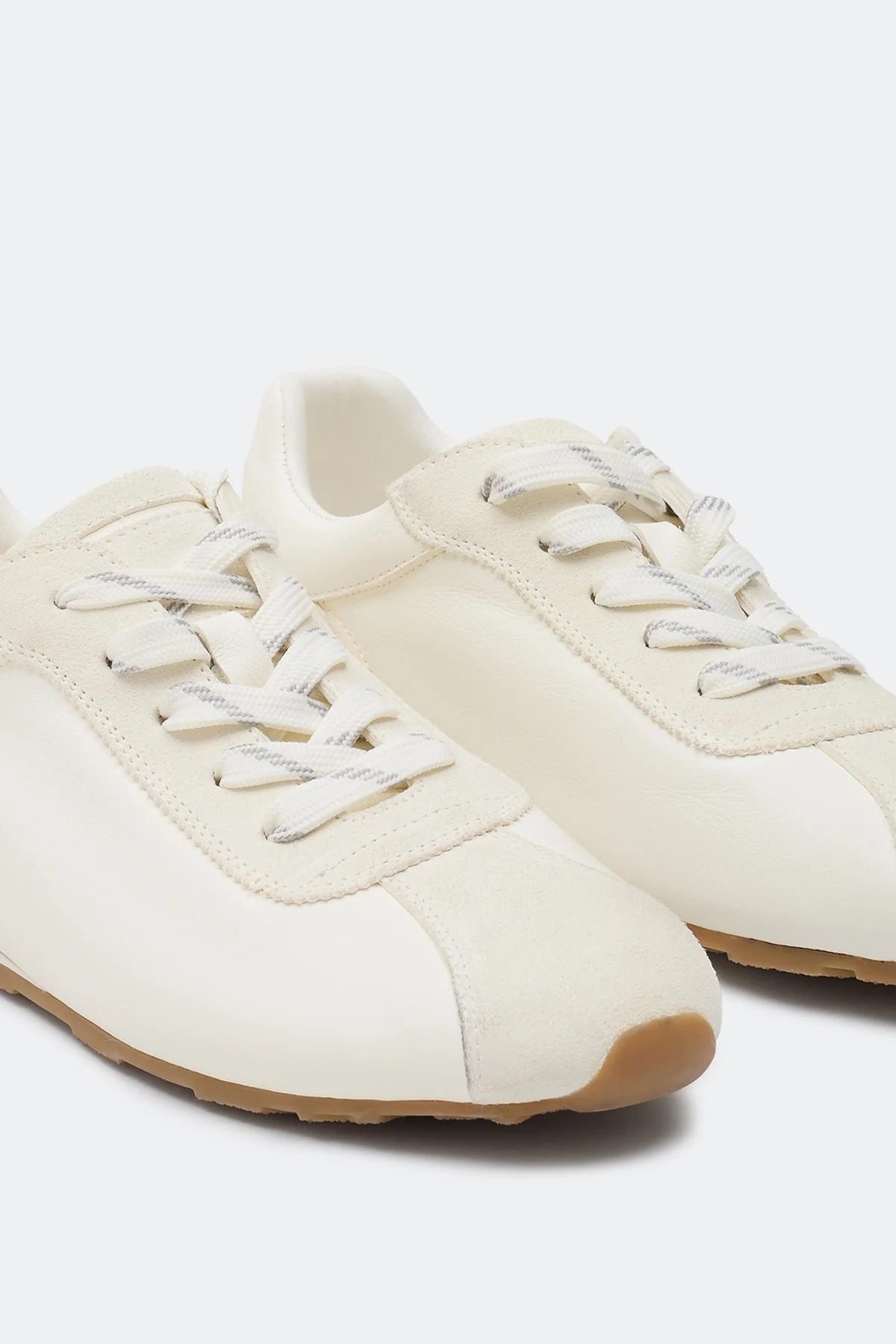 Кроссовки в ретро стиле из натуральной кожи, 37