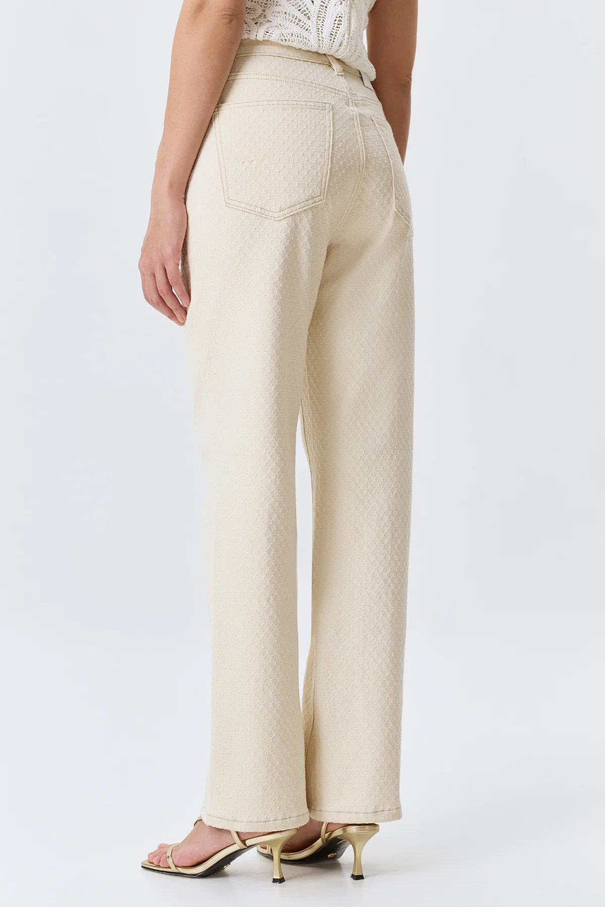 Жаккардовые джинсы прямого силуэта, 48