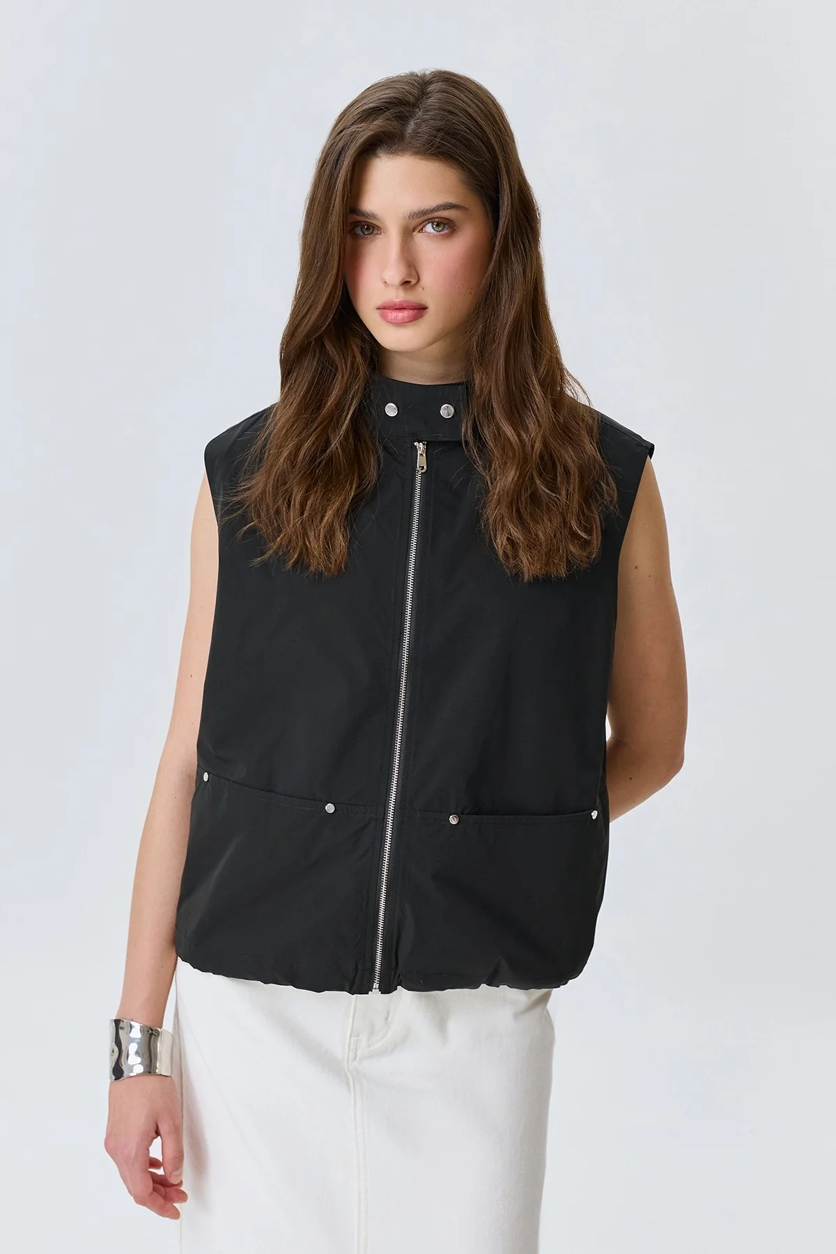 Свободный жилет в спортивном стиле, 48